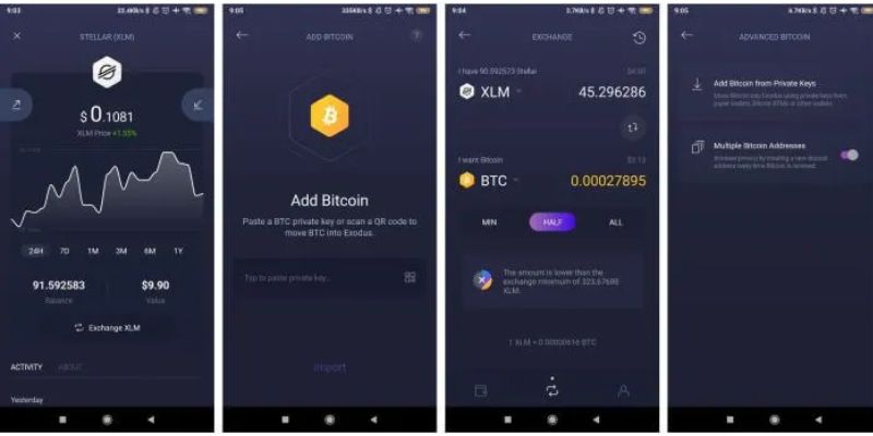 the Mobile wallets for altcoins