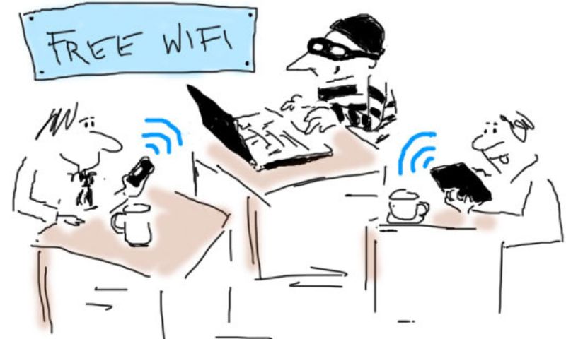 Using crypto wallet on public Wi-Fi